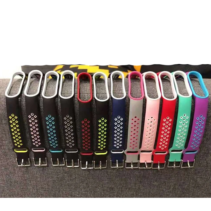 Bandas de reloj para Xiaomi Mi Band, pulsera inteligente de silicona con NFC, para modelos 7, 6, 5 y 4, 12 unidades - imagen 3