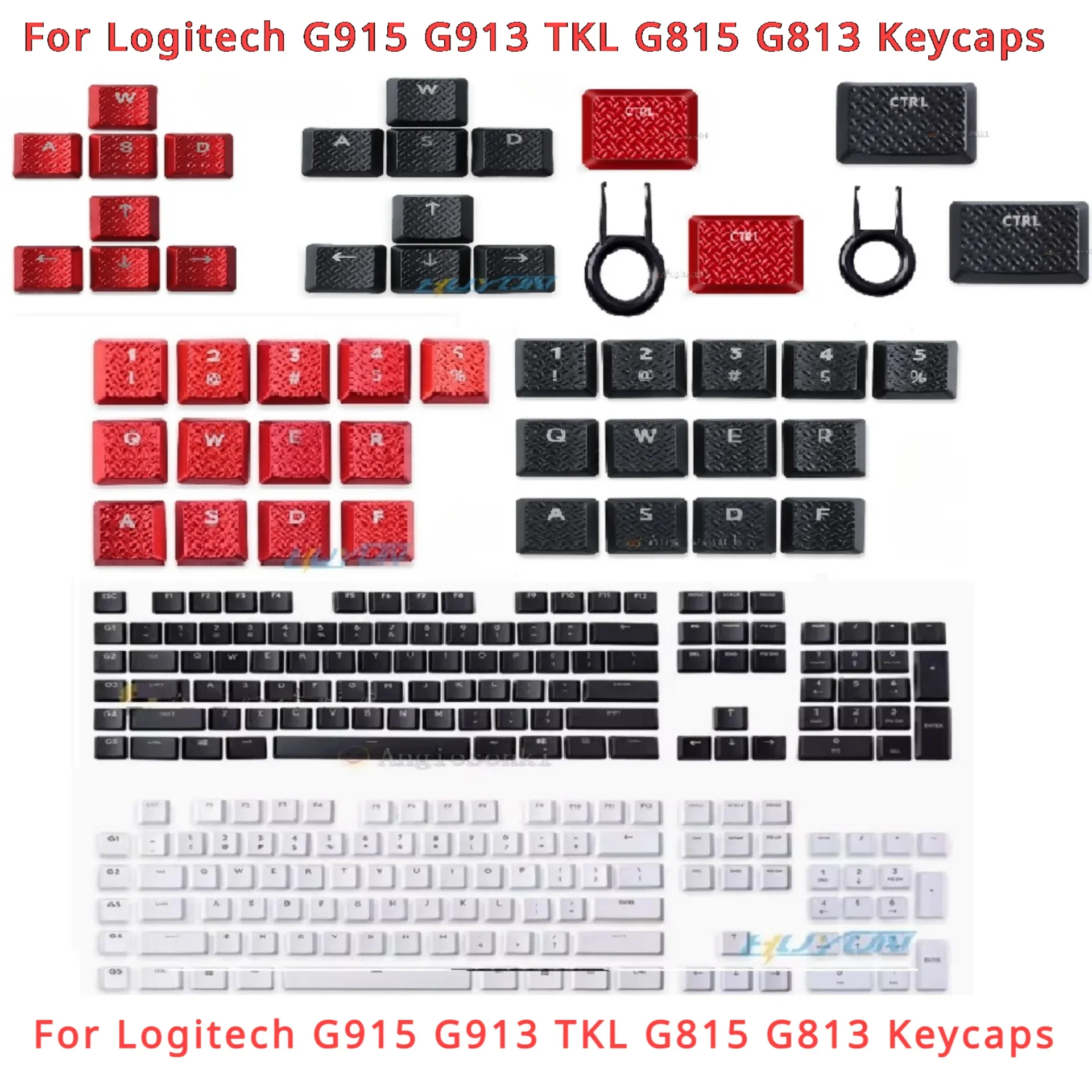 Teclas Logitech de 111 teclas PBT para G913 TKL G915 G813 G815, Teclado mecánico para juegos, teclas nuevas con rosca translúcida - imagen 2