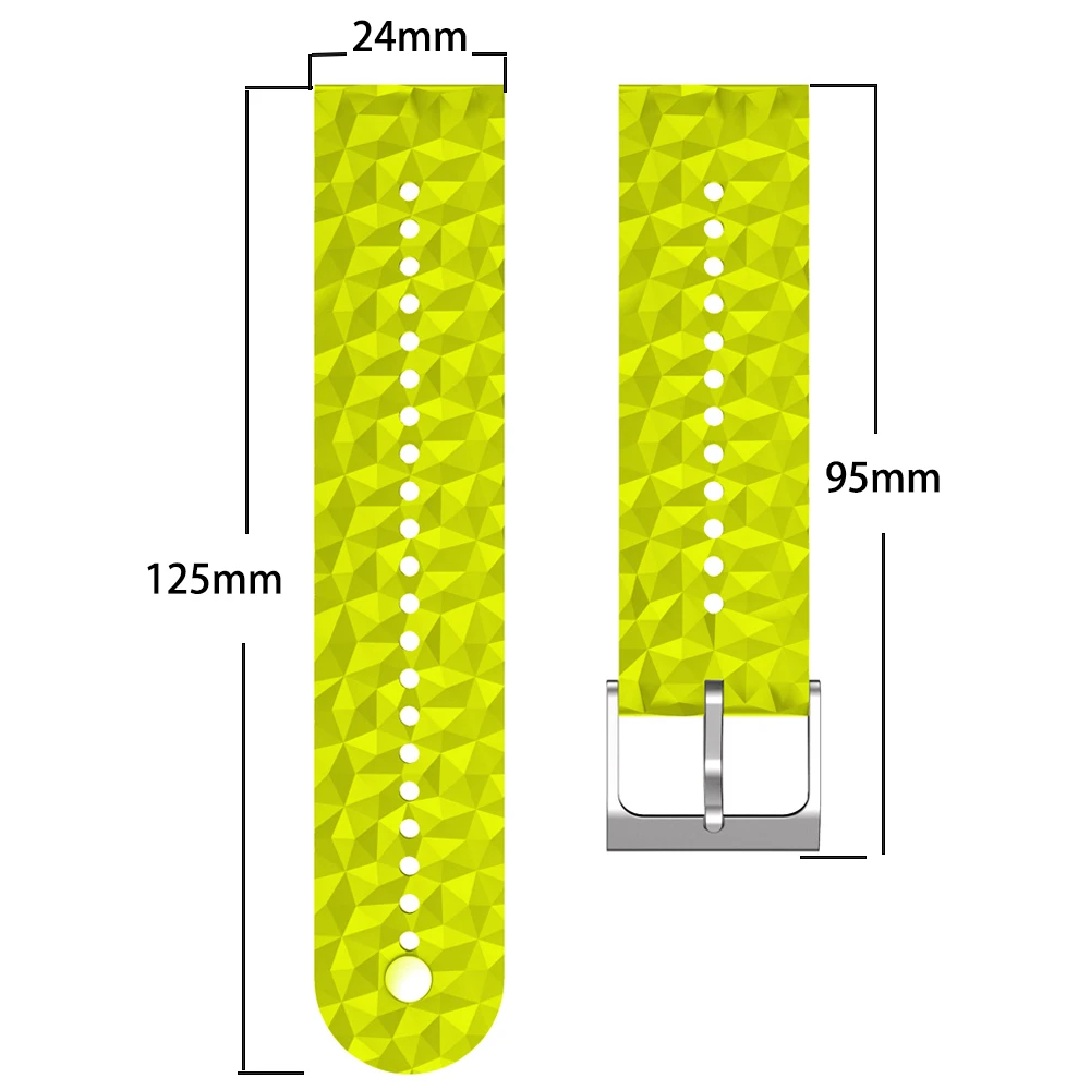Correa de silicona para reloj suunto spartan sport, pulsera hr para Suunto 9/9 baro/suunto7/D5, pulseras de repuesto de 24mm - imagen 3