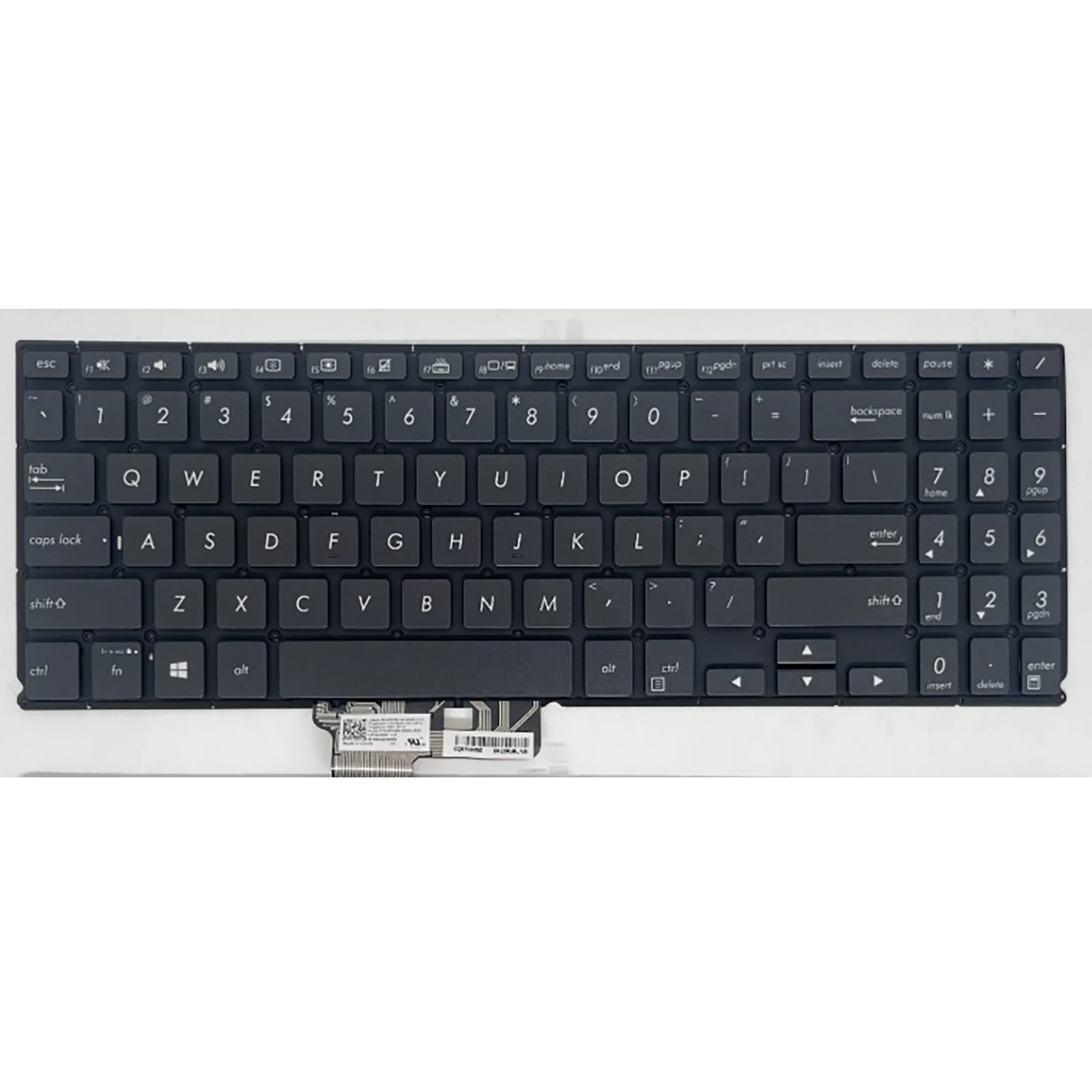Diseño estadounidense para teclado ASUS ZenBook Flip 15 UX562 UX562F UX562D UX562FDX UX562FA/FAC/FD Q507I Q507IQ Q508UG UM562IA UM562UG - imagen 3