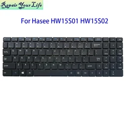 Teclado Inglés de EE. UU. para HaSee X5 A9 HW15S01 HW15S02 teclados de repuesto para portátil EE. UU. Estados Unidos sin retroiluminación Teclado