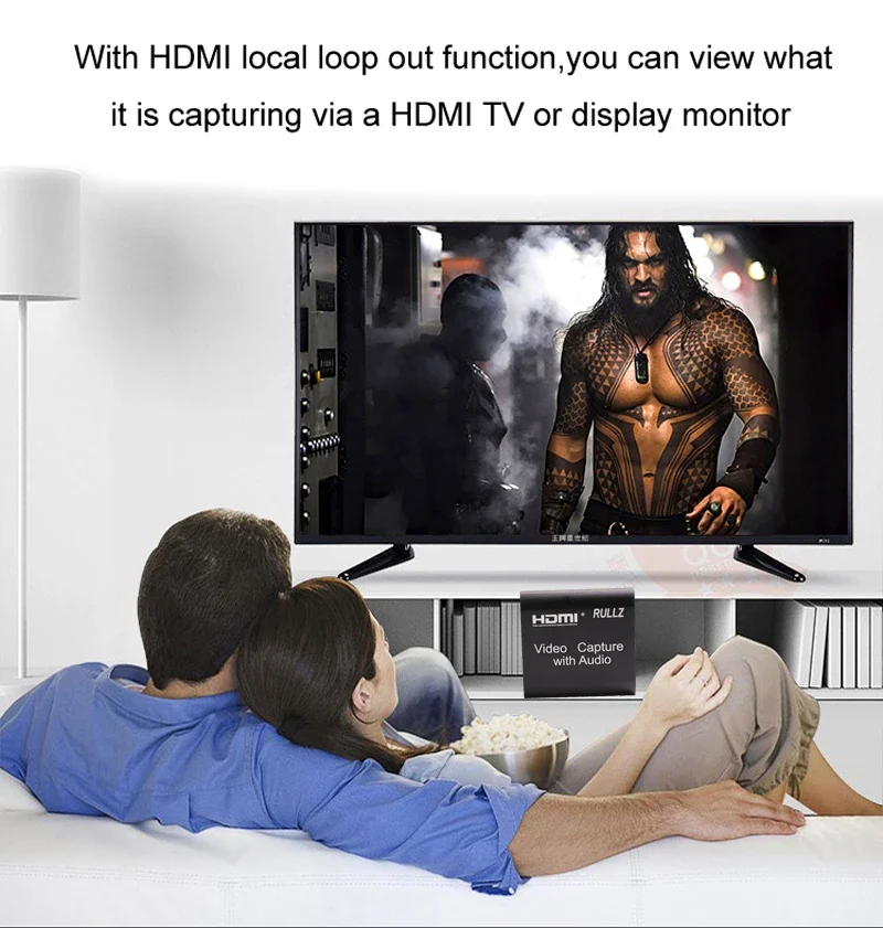 Tarjeta de captura HDMI 4K, dispositivo de grabación de juegos de 1080p, caja grabadora de vídeo USB 2,0, micrófono de bucle HD, Audio para PS3, PS4, Xbox, PC, transmisión en vivo - imagen 5