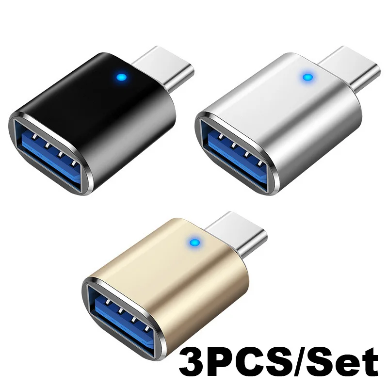 Conector adaptador Universal tipo C a USB 3,0 OTG para teléfono móvil, portátil, Macbook, teclado, ratón, Cable de juego