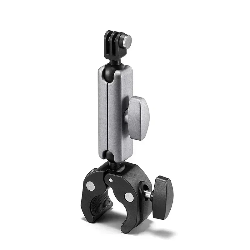 Adaptador de soporte para cámara de acción, mango para motocicleta y bicicleta, Clip de Metal estabilizador para cámara de acción Gopro /Insta360/DJI