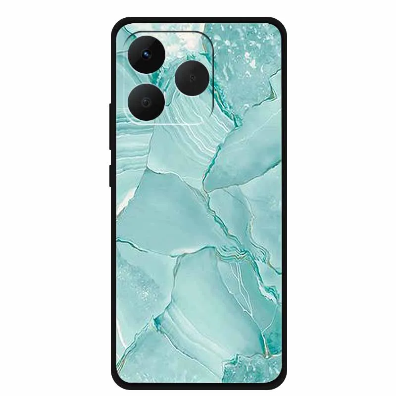 Para OPPO Realme 15T 5G 6,57 "funda nueva textura de mármol colorido silicona suave TPU cubierta negra para Realme 15T 5G carcasa de teléfono 15 T - imagen 4