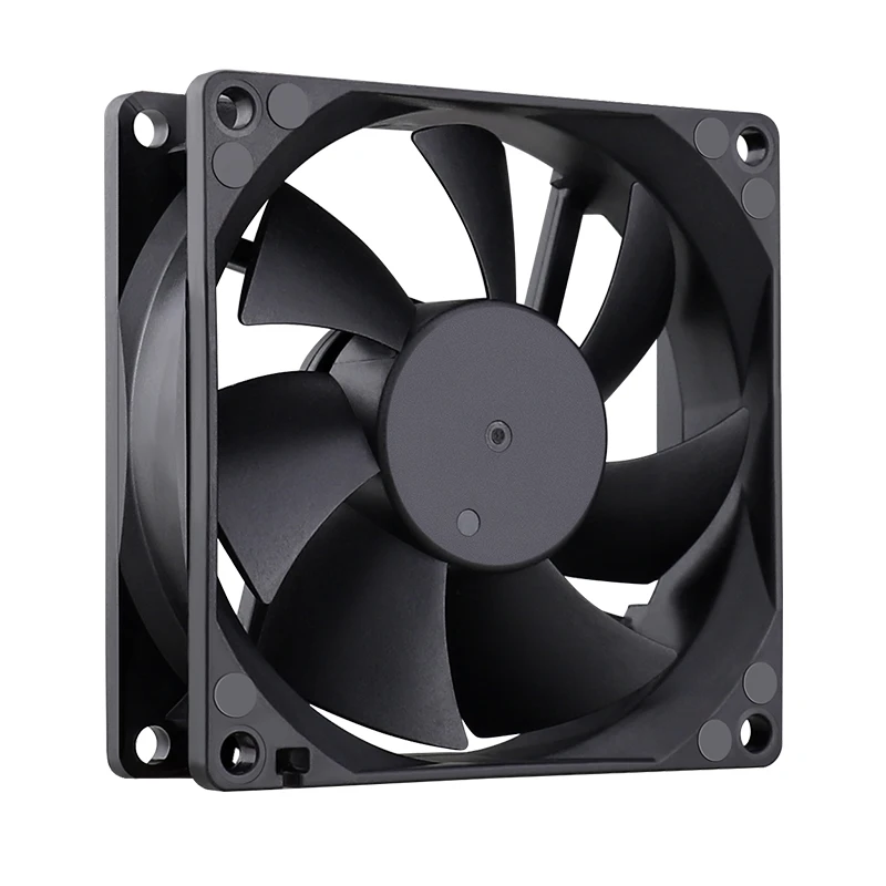 Gdstime DC 5V 12V 24V 48V 80x80x25mm ventilador enfriador de energía de computadora 8025 80MM caja de PC CPU ventilador Axial sin escobillas ventilador de refrigeración de doble bola - imagen 3