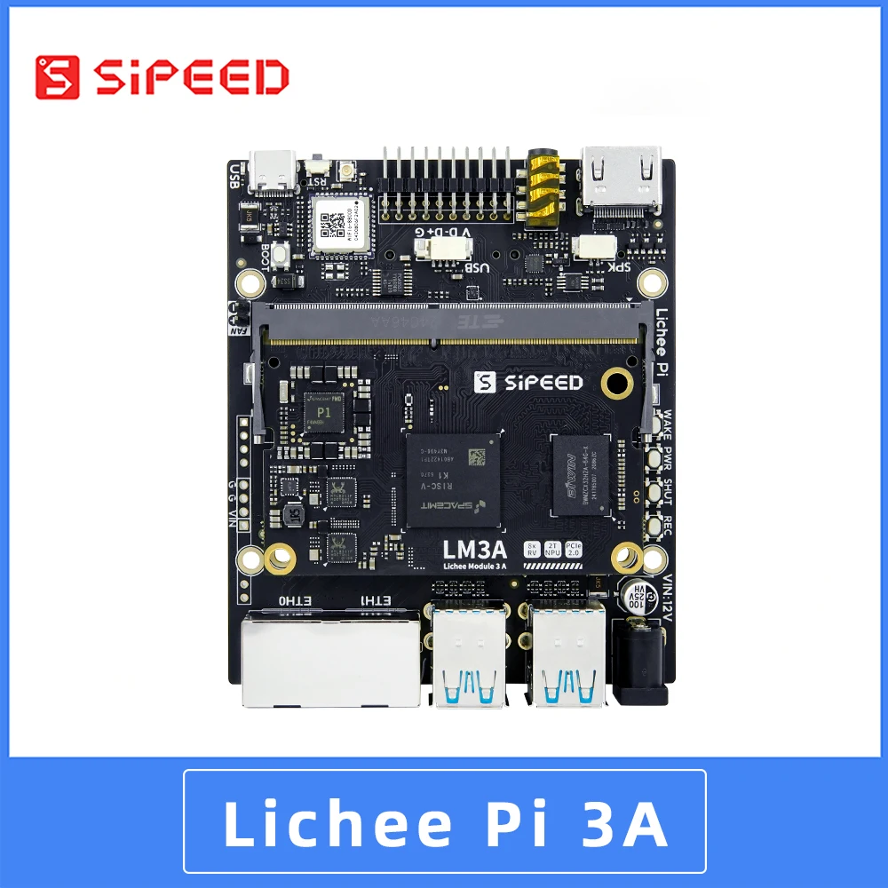 Placa de desarrollo Sipeed LicheePi 3A K1 Linux, SBC Eight Nuclear 2T NPU RISC-V