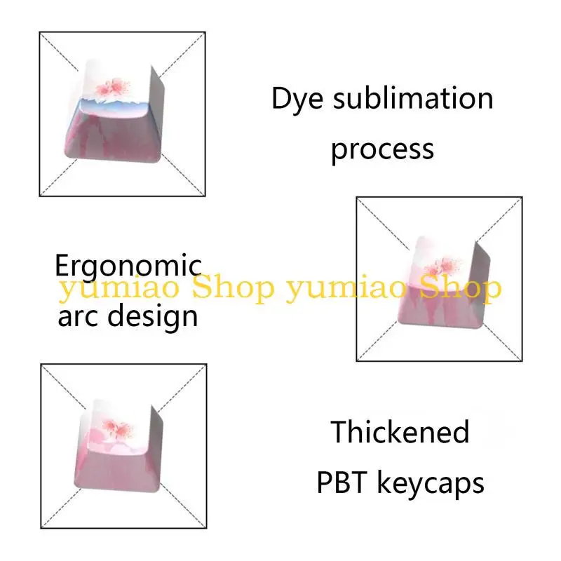 Capas teclas PBT 587b para entrar en dirección del espacio Teclado mecánico OEM Sub 8pcs - imagen 4