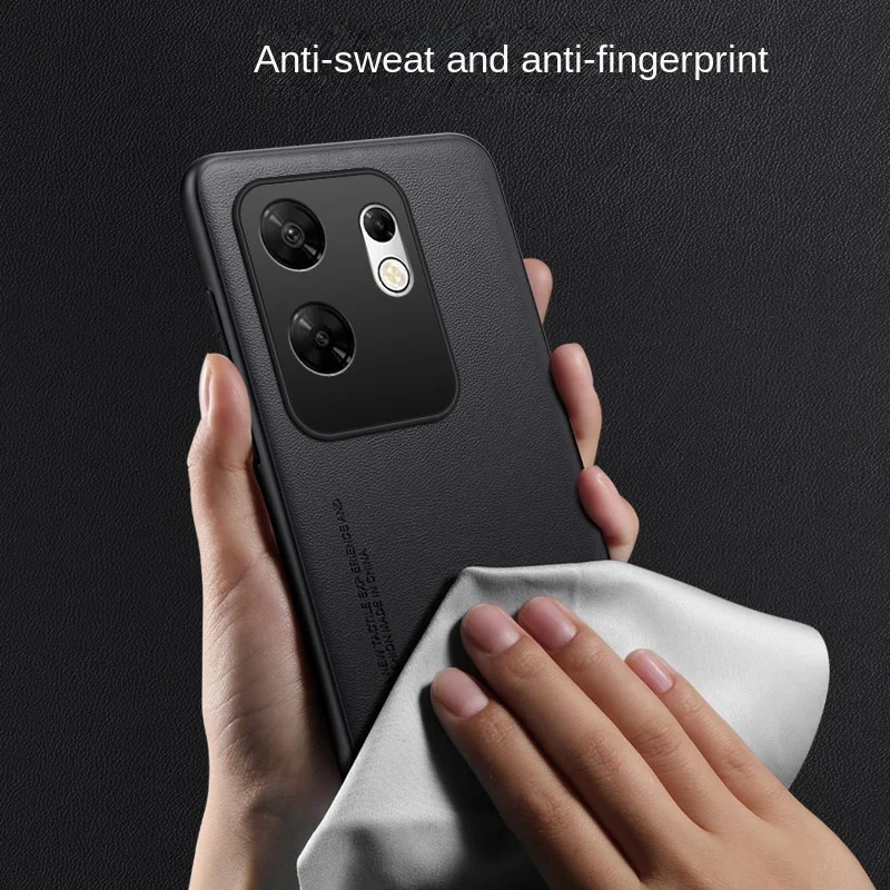 Para Infinix Zero 30 funda protectora trasera de cuero vegano suave para Infinix Zero30 5G 4G funda completa para teléfono - imagen 5