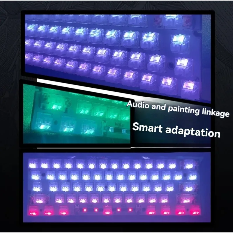 Nexus61a teclado PCB personalizado ARGB 0,125 ms 0,01RT GH60 Wooting60 PCB para juegos interruptor magnético teclado accesorios regalos - imagen 4