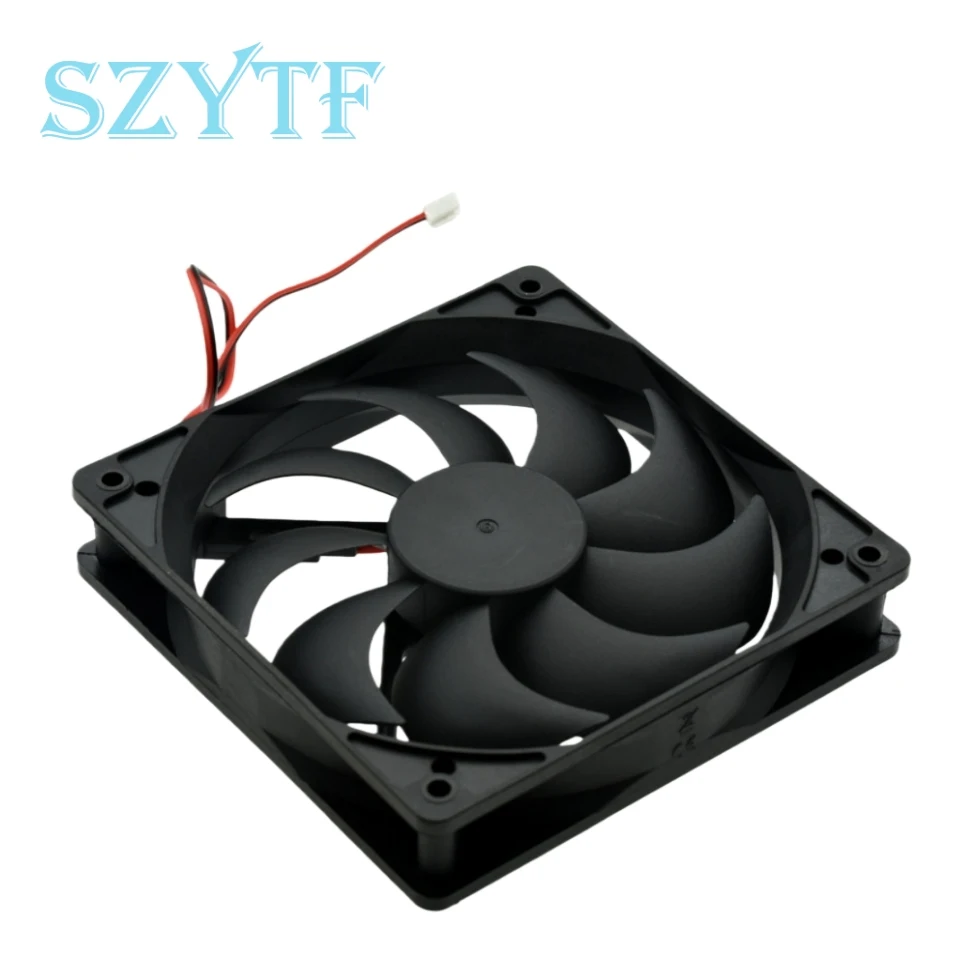 12025 120x120x25mm 12V ventilador CC sin escobillas de 2 cables, ventilador de refrigeración Axial para fuente de alimentación de servidor de caja de PC - imagen 4