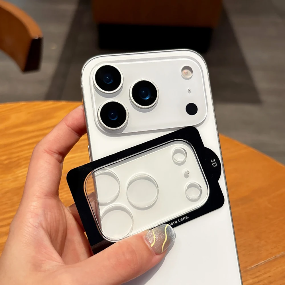 Protector de lente de cámara para iPhone 17 Pro Max, película de lente de cámara para iPhone17 Air 17promax 17pro, lente protectora de vidrio templado - imagen 4