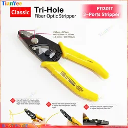 Pelacables de fibra óptica F11301T de 3 orificios
