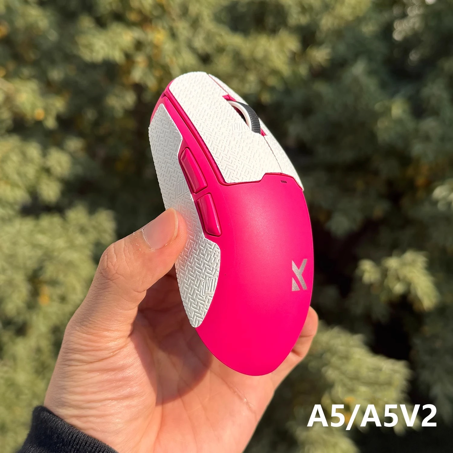 1 Juego de pegatinas antideslizantes para ratón ultrafino, cinta antisudor antideslizante para MCHOSE A5 A5V2, textura de lagarto y copo de nieve ultrafino de 0,25mm - imagen 2