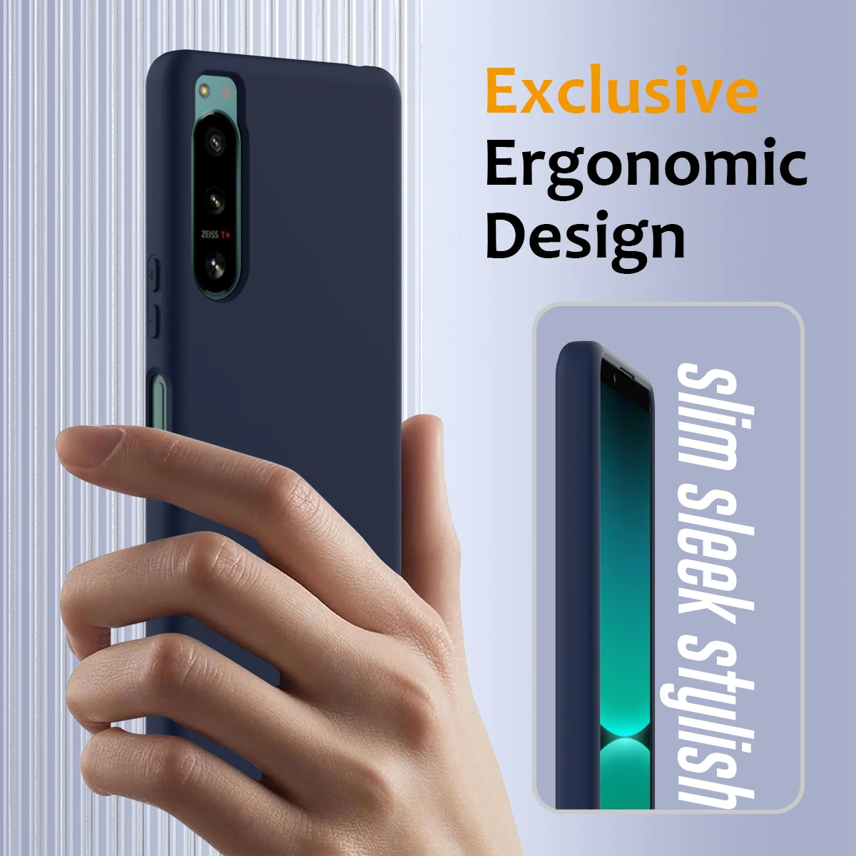 Funda de silicona líquida Magsafe para Sony Xperia 5 IV, funda anticaída suave ultrafina con sensación de piel para Xperia 5 IV, parachoques a prueba de golpes - imagen 5