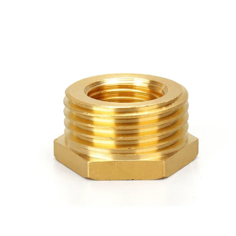 Accesorio adaptador de latón BSP, casquillo hexagonal reductor, conector macho a hembra, combustible, agua, Gas, aceite, 1/8 ", 1/4", 3/8 ", 1/2", 3/4", 1" - imagen 5
