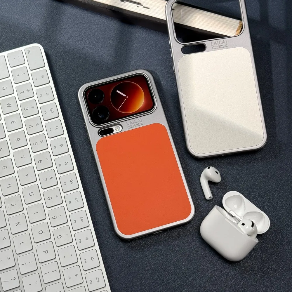 Para Xiaomi Mi 17 Pro Max funda de lujo PU moda piel protectora trasera funda para Xiaomi Mi 17Pro Max cubierta completa carcasa de teléfono - imagen 2