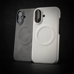 Funda iPhone 17 Air MagSafe Piel Oveja Lujo Antigolpes