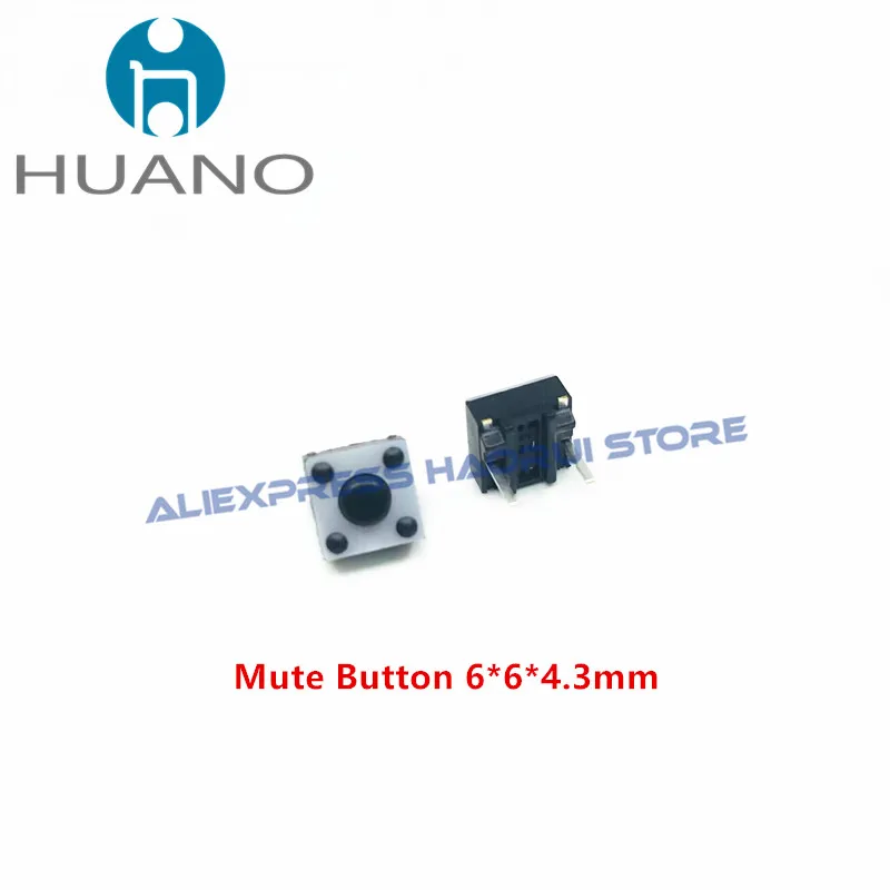 10 ~ 100 Uds HUANO Micro interruptor silencioso 6*6*4,3mm interruptor silencioso inalámbrico/con cable botón del ratón microinterruptor 6X6X4,3 interruptores silenciosos - imagen 3