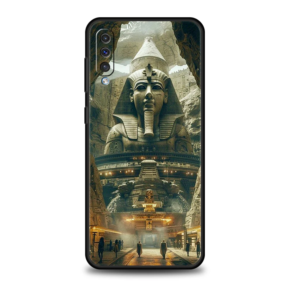 Funda piramidal de Dios egipcio de Egipto para Samsung A56 A36 A26 A24 A16 A14 A12 A32 A50 A70 A20E A20S A22 A34 A54 A42 A52 5G A06 - imagen 5