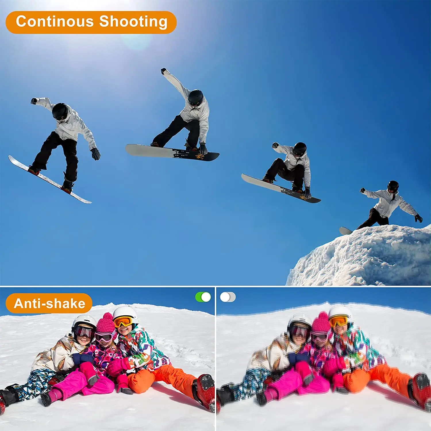 Cámara digital HD 1080P para niños y niñas, videocámara recargable de 2,4 pulgadas con Zoom 16x, compacta de 44MP, digital - imagen 4