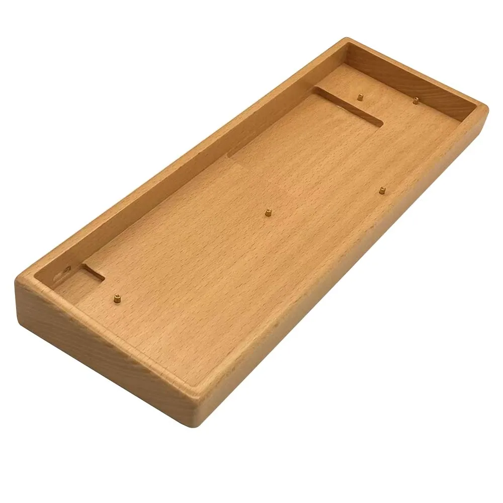 Funda Mechainical 60% de madera de haya/nogal GH60 compatible con Wooting 60HE Rakka Poker3 - imagen 2