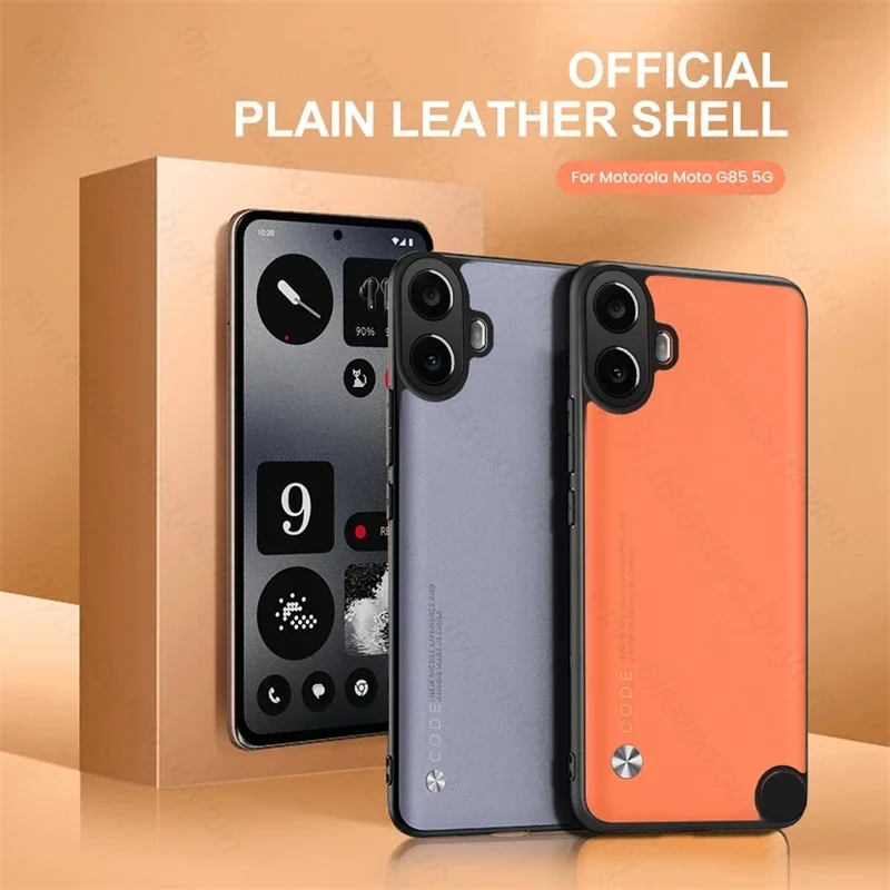 Funda de teléfono con textura de cuero liso de lujo para nada CMF Phone 1 5G TPU marco suave protege Fundas en CMFPhone1 CMFPhone 1 CMF1 5G