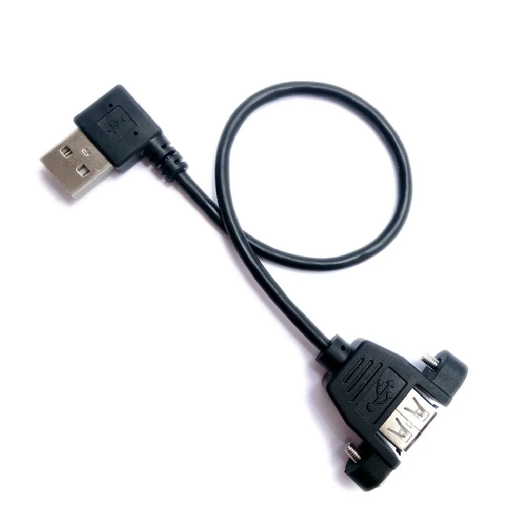 Cable de extensión USB con codo de 90 grados, cable de extensión USB 2,0 para ordenador conectado a TV, unidad USB, ratón, teclado, red c