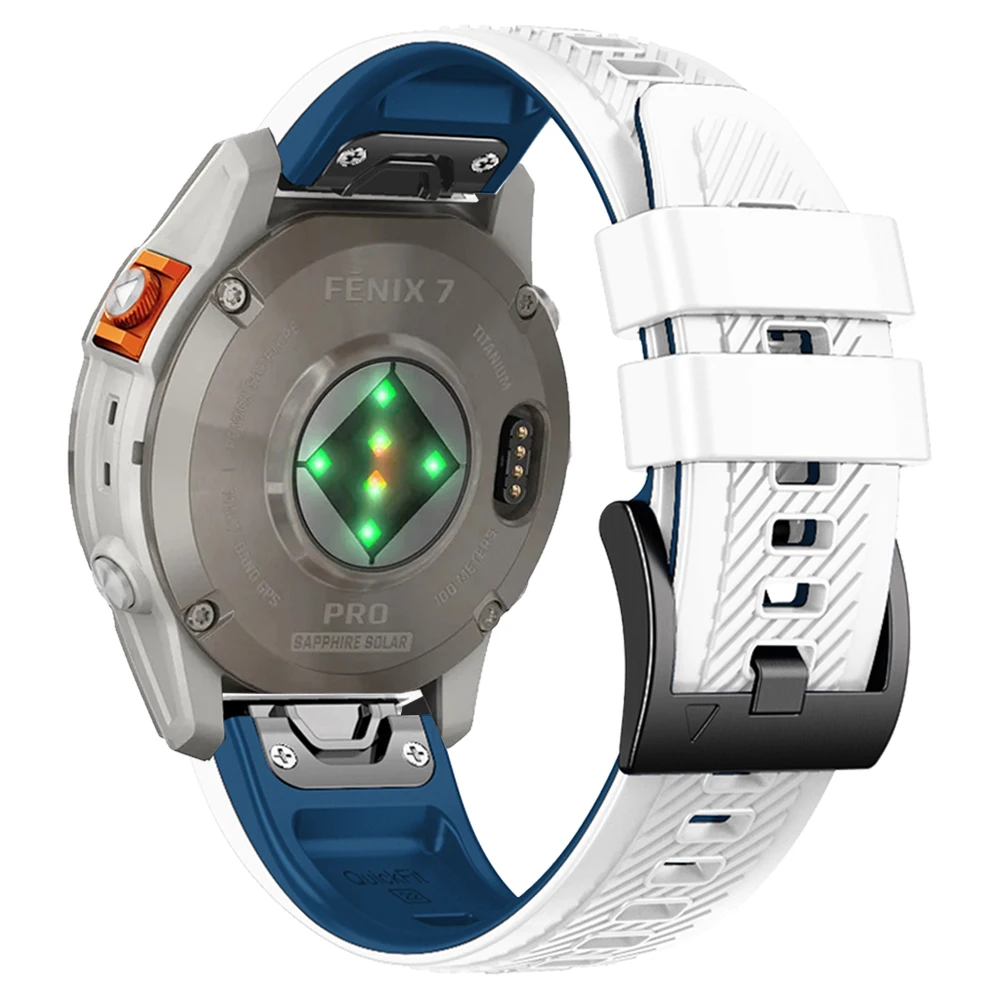 Correa de silicona QuickFit de 22mm y 26mm para reloj Garmin Fenix 7X 7 6 6X 5 5X Plus/Epix Pro Gen 2 47mm 51mm/pulsera MARQ - imagen 3