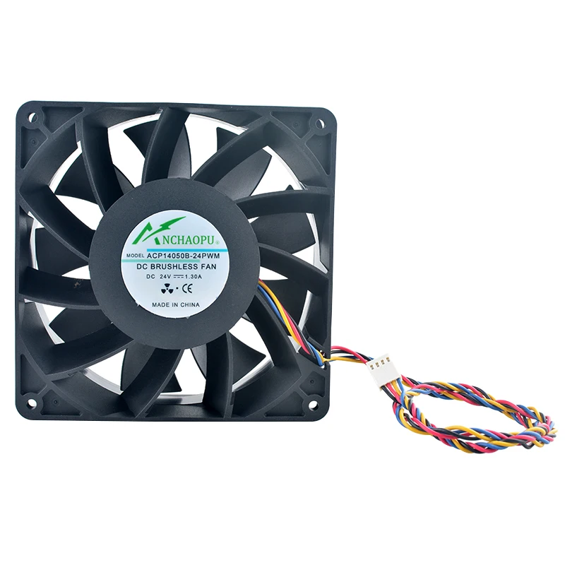 Ventilador de refrigeración de alta velocidad de 14cm y 140mm ACP-14050B-24PWM 140x140x50mm DC24V 1.30A para fuente de alimentación del inversor del servidor - imagen 3