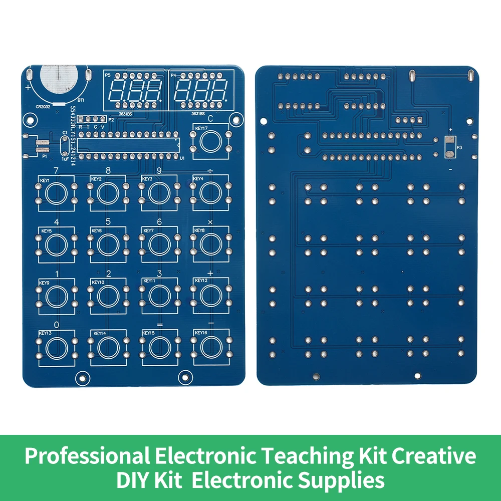 Calculadora con pantalla LED de 6 dígitos, Kit electrónico para hacer soldadura MCU, experimento de entrenamiento, práctica, proyecto de soldadura DIY - imagen 4