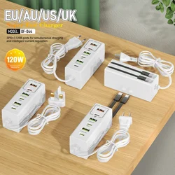 Cargador USB-C multipuerto de carga rápida para móvil