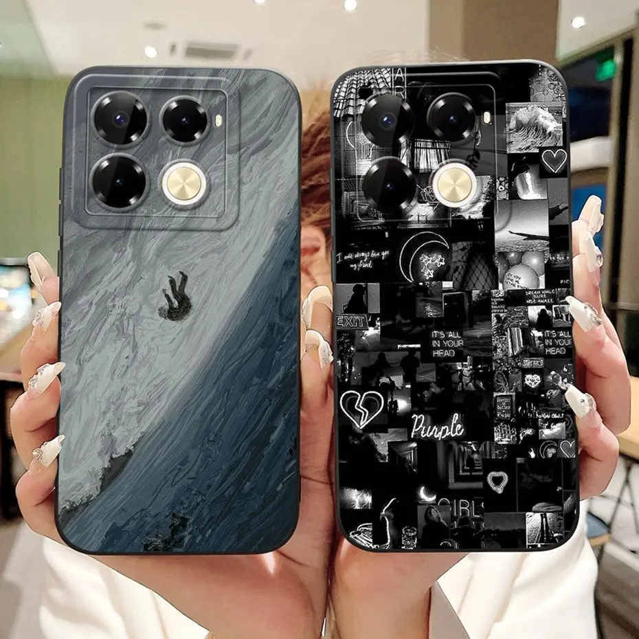 Diseño genial para Infinix Note 40 Pro + 40X 5G funda protectora de teléfono para Infinix Note 40 Pro Plus fundas de gelatina de silicona suave