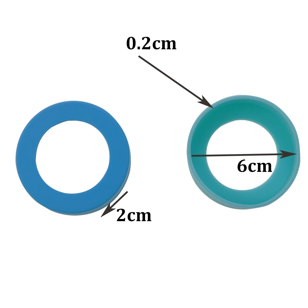 Cubierta inferior de silicona para taza, cubierta protectora antideslizante para taza de agua, soporte inferior antiquemaduras, almohadilla para taza redonda, 1 piezas 6CM - imagen 2