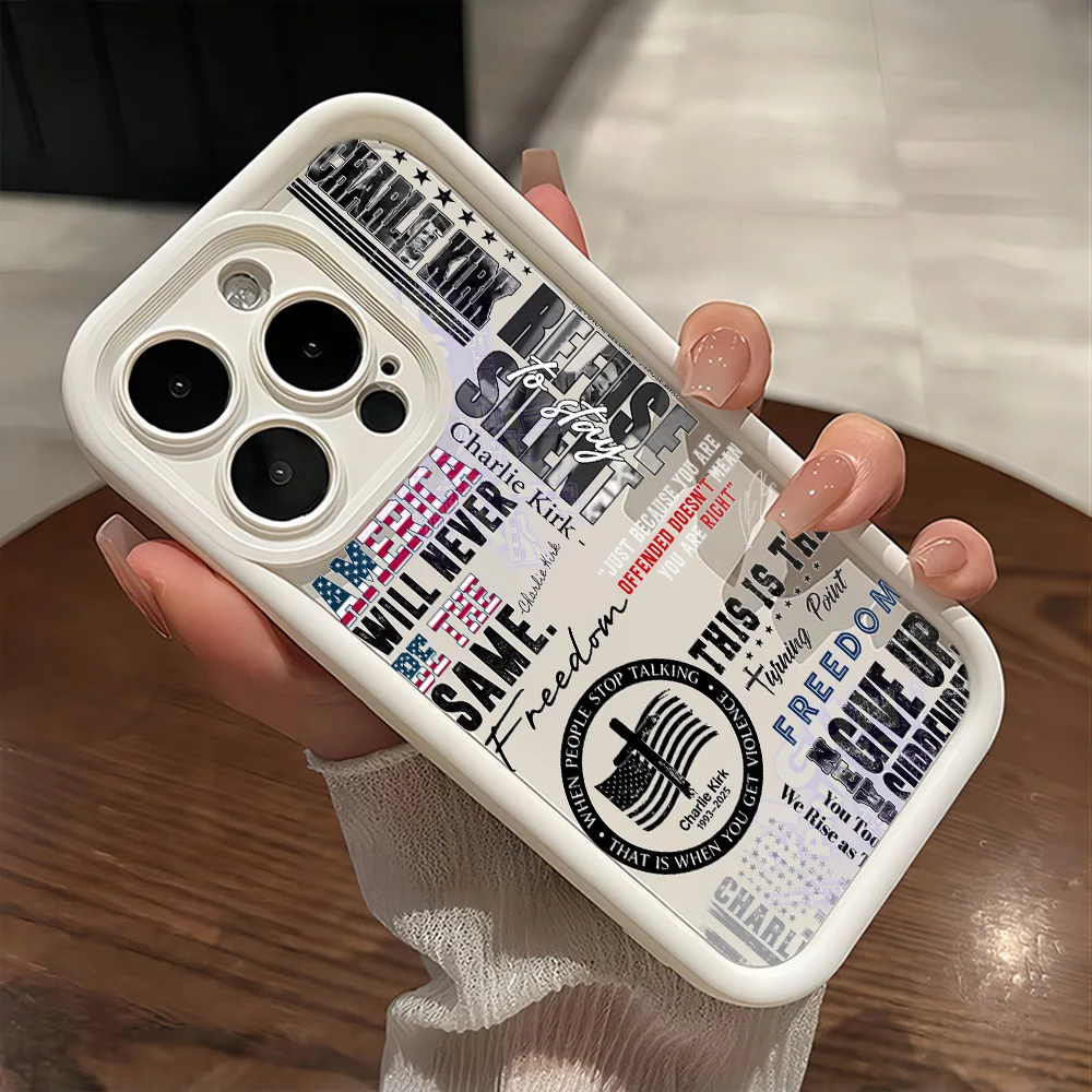 Funda de teléfono c-Charlie_Kirks a la moda para Samsung S25 S24 S23 S22 S21 S20 F06 M16 Note 20 FE Plus Ultra 4G 5G funda de silicona - imagen 4