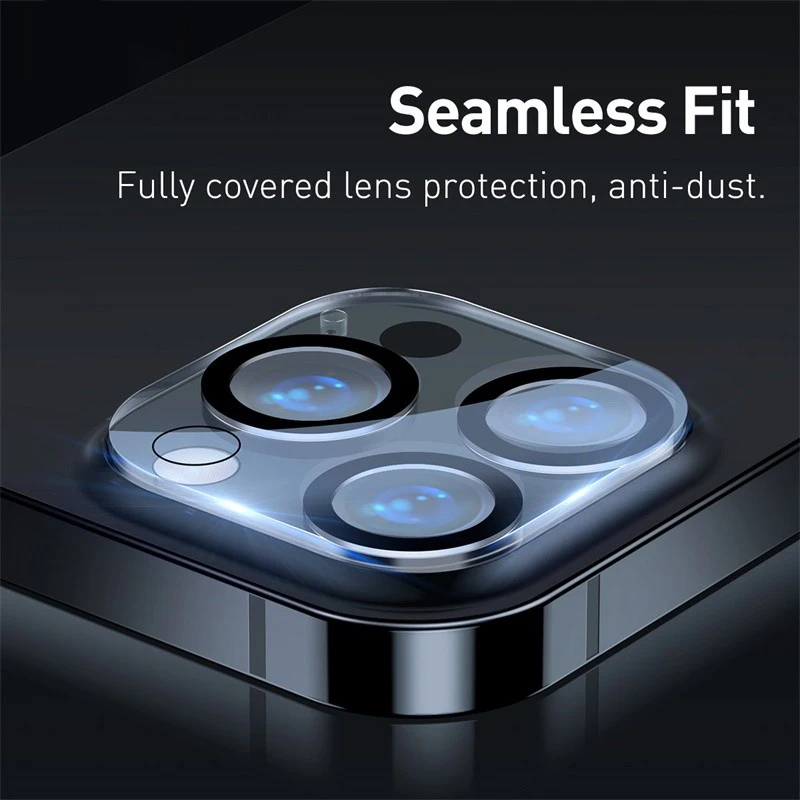 Baseus Protector Lente Cámara iPhone 16 Pro Max + Vidrio templado - imagen 5