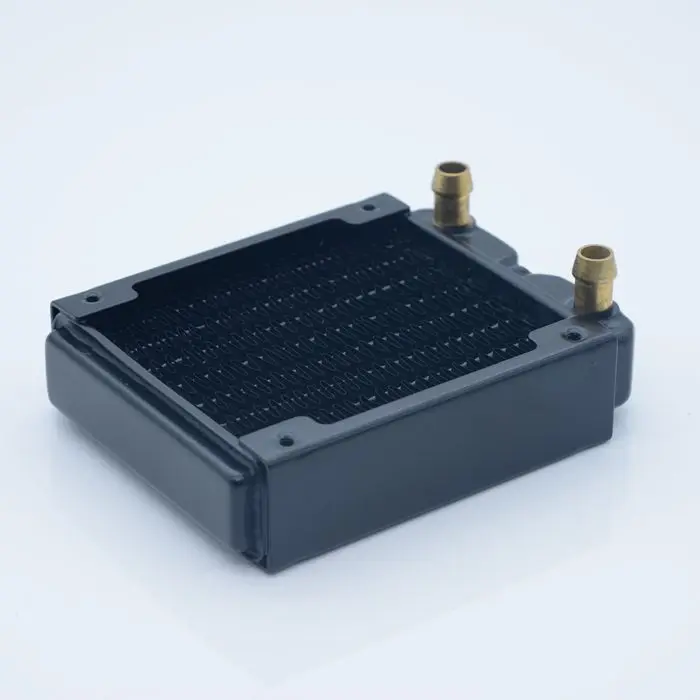 FREEZEMOD-Tubo de radiador de cobre de 80mm, boquilla de rosca, servidor, Enfriador de agua para Dron, disipador de calor de espesor para TSRP-B80 de refrigeración por agua - imagen 2