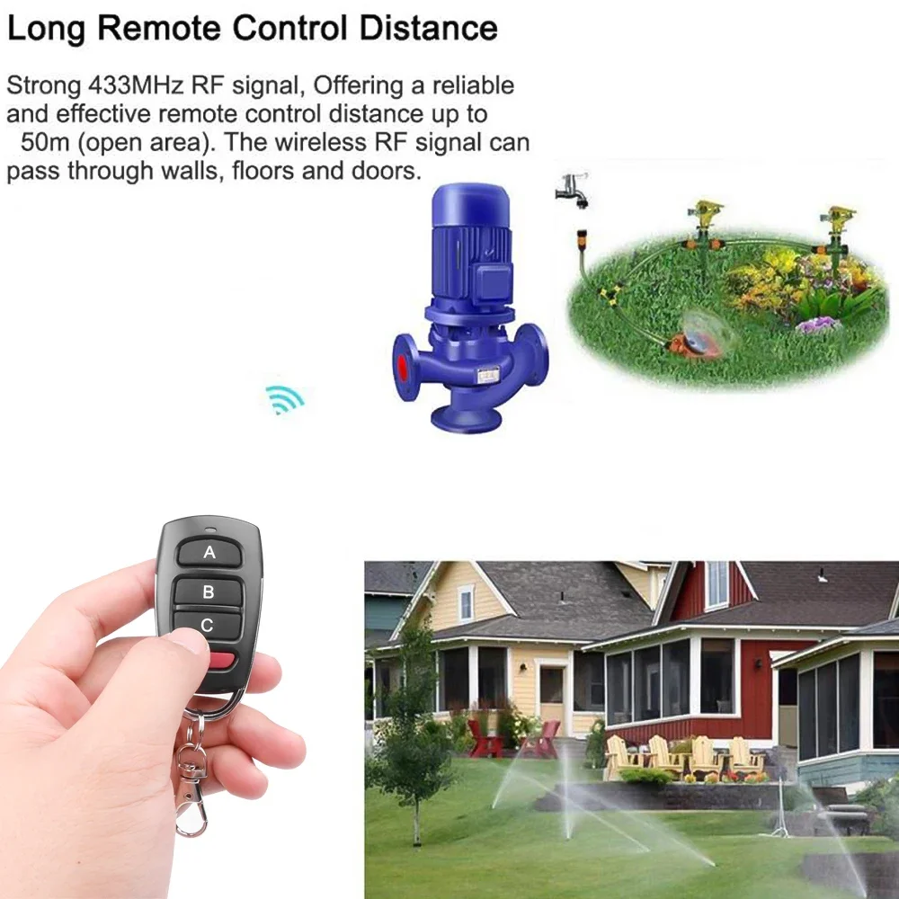 Copia inalámbrica de 433MHz, Control remoto RF, duplicador de Control remoto, abridor remoto clon para puerta de garaje, llave eléctrica Universal - imagen 4