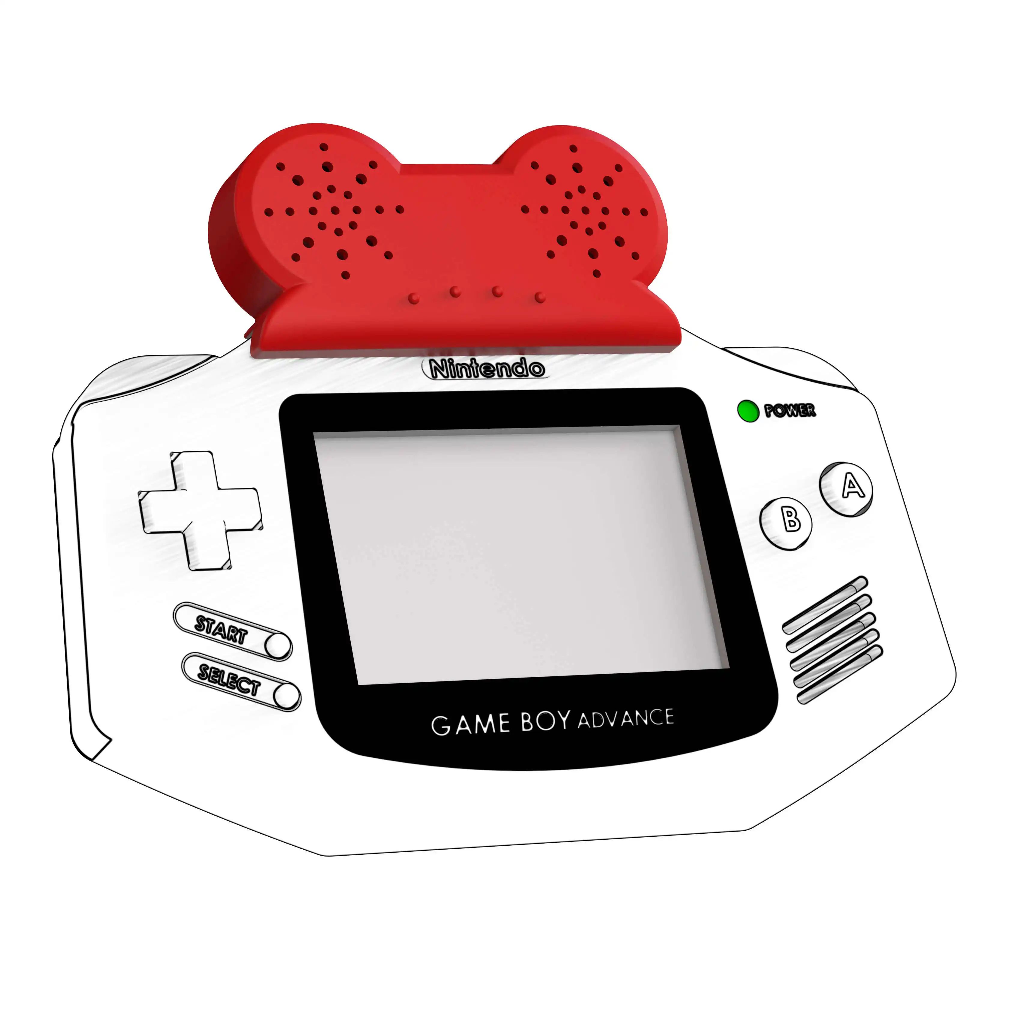 Altavoces GBA, parlantes de amplificación, parlantes externos, sonido estéreo, sin modificación, accesorio de juego no requiere batería - imagen 2