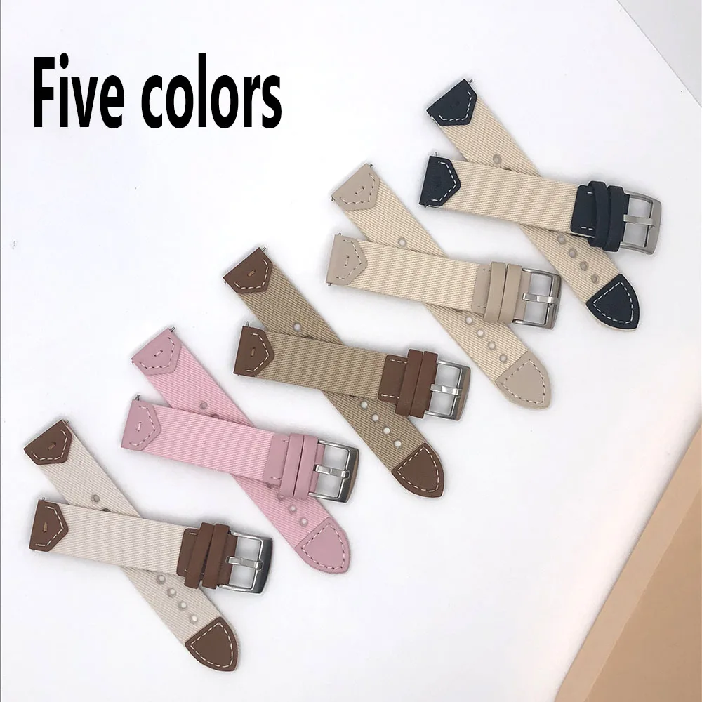 Correa de 18mm para mujer, pulsera para Huawei Watch GT5 Pro 42mmGT5 4 41mm para Garmin Vivoactive 4S Venu 3S 2S, correas de reloj vaqueras - imagen 3