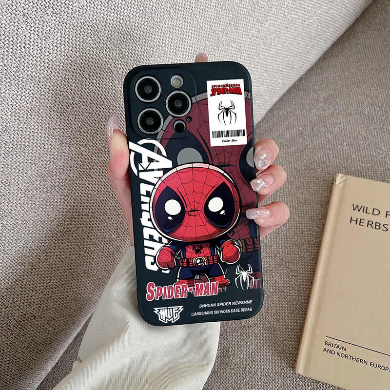 Funda de Tpu con dibujos de Spider Man para POCO M6 M4 X4 X3 X6 F5 M3 Pro M5S F3 F4 GT Redmi 12C 13C Xiaomi Mi 11T 12T 13T Pro - imagen 3