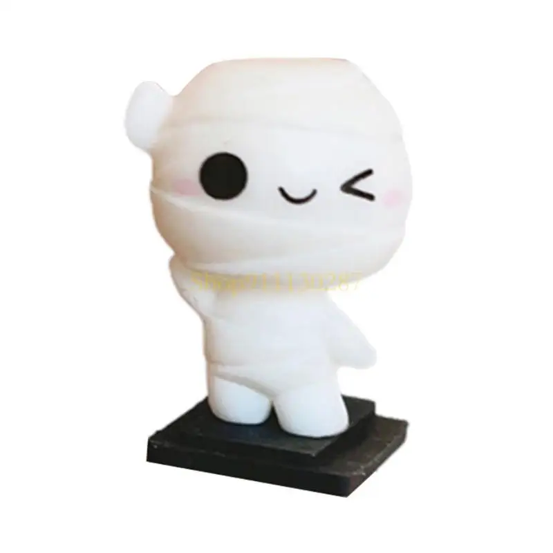 J1HC Halloween Tema calzado caliente Cámara Halloween Tapa zapatería caliente a prueba polvo y lindo