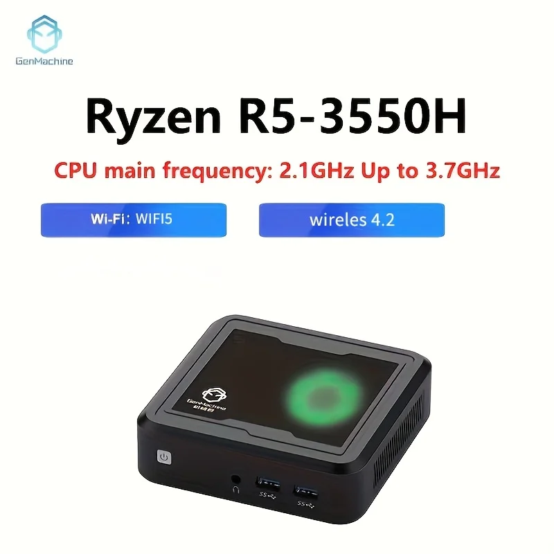 GenMachine Mini PC AMD Ryzen 5 3550H CPU Windows 11 Ryzen DDR4 8GB 256GB 16GB 512GB WIFI5 AMD Pc Gamer Diy ordenador para juegos - imagen 2