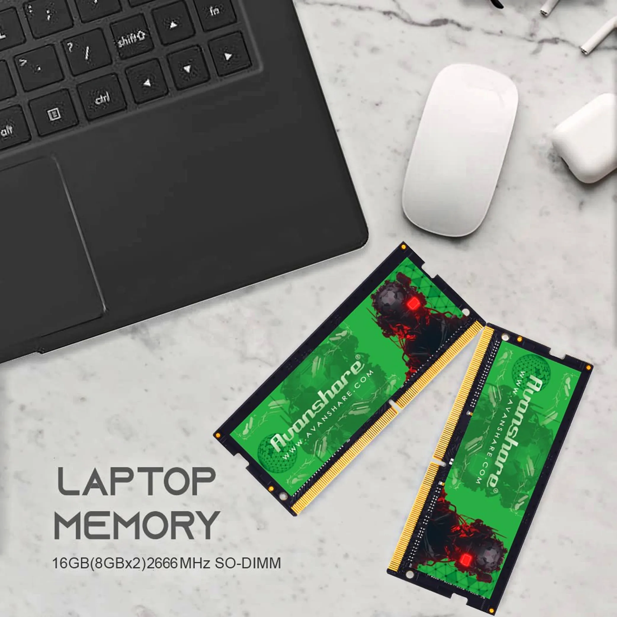 Avanshare Memoria Ram DDR3 DDR4 DDR5 8GB 16GB 32GB 1600 2400 2666 3200MHz 5600Mhz para NB Laptop Notebook Intel AMD placas base - imagen 5