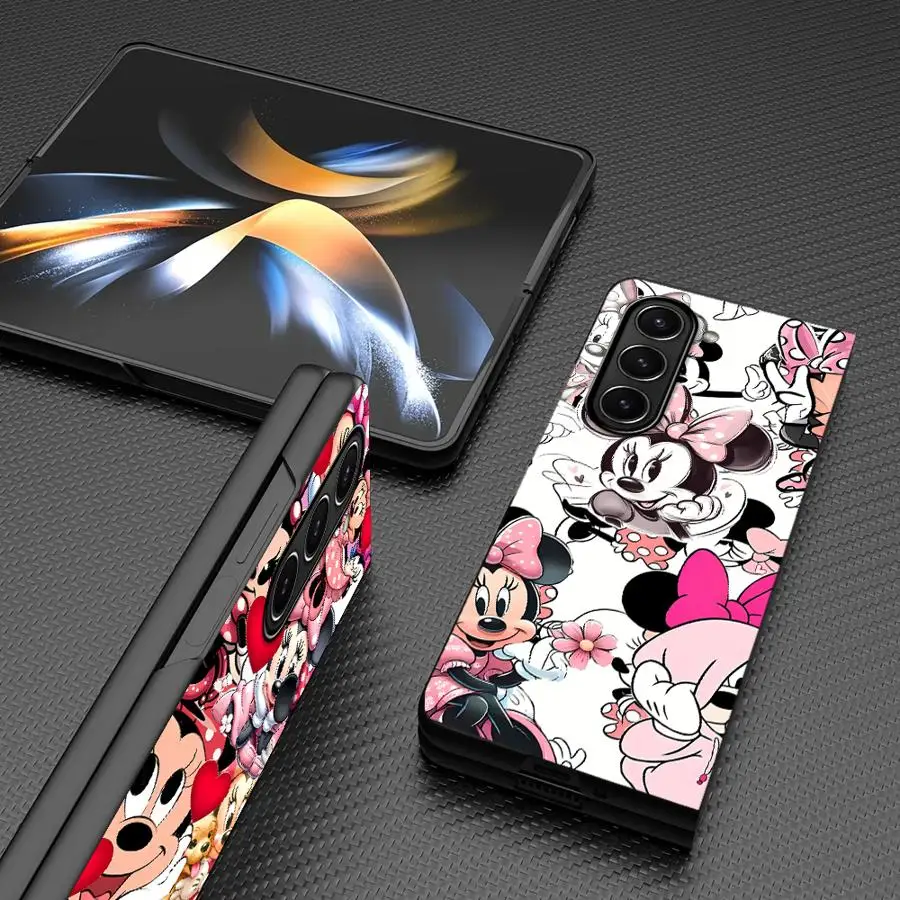 Funda para Samsung Galaxy ZFold3 ZFold5 ZFold4 ZFold7 Z Fold 7 6 5 4 3 ZFold6 funda trasera para teléfono Disney Mikey Minnie Mouse - imagen 5