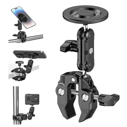 Superabrazadera para Cámara 360° con Brazo Mágico y Doble Rótula