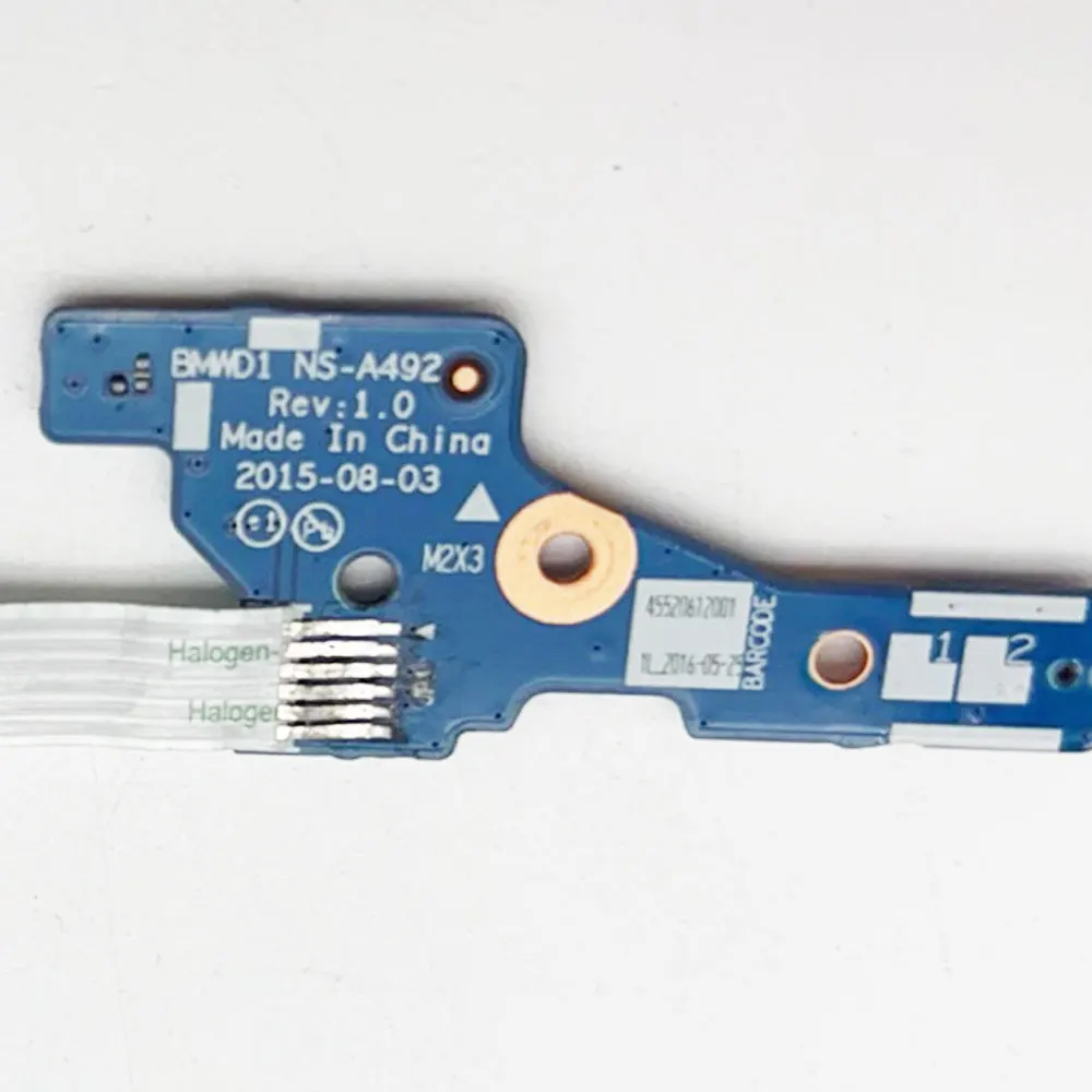 Cable Flex Botón Encendido Lenovo IdeaPad B71-80 Original Reparación - imagen 3