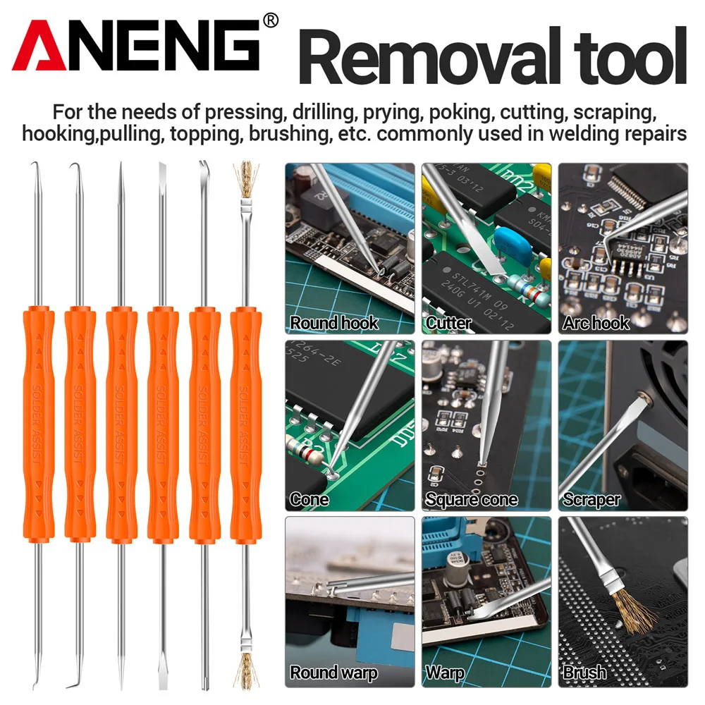 ANENG SL401 soldador eléctrico enchufe EE. UU./UE 30/40/60W probador puntas de estaño reparación soldadura calefacción externa herramientas de soldadura de núcleo interno - imagen 5