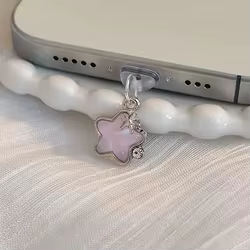 Colgante Tapón Antipolvo Estrella – Compatible iPhone Samsung USB-C