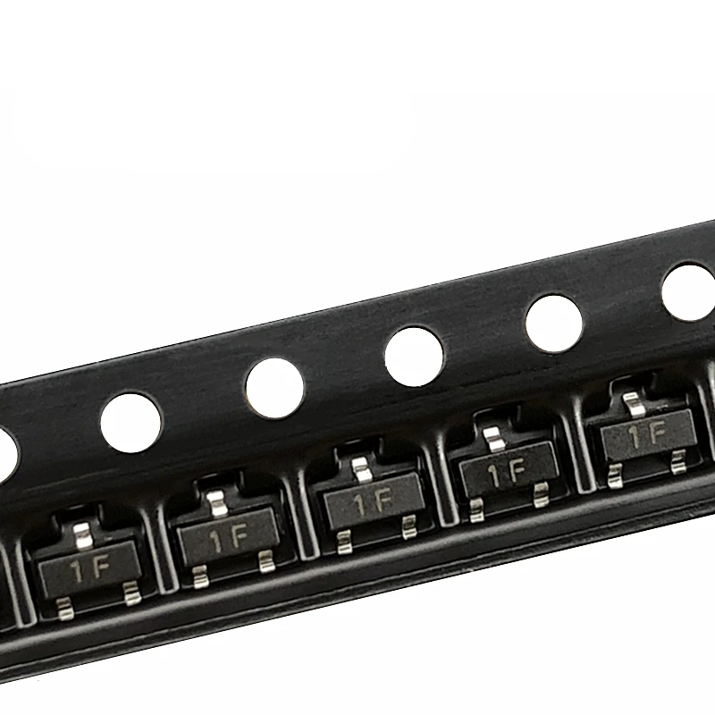 (100 piezas) BC847B BC847 (Marcado 1F) Transistor bipolar de silicio SOT-23 NPN